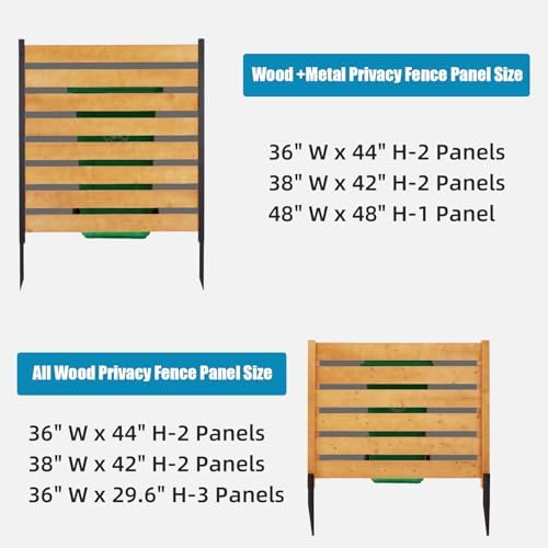 privacy fence panels for outside no dig fence showing dimensions