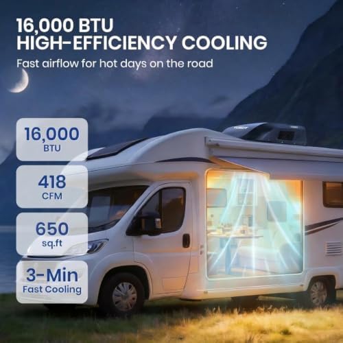 tosot 16000 btu go cool rv air conditioner, close-up detail