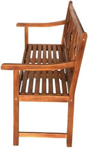 jonathan y sloane 59" ogee diamond back acacia, front angle view