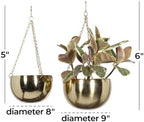 deco 79 metal wall planter, set of 2, package contents