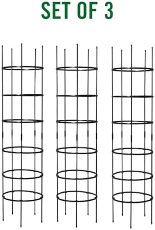 gardener's supply company titan extra tall tomato cages, side view