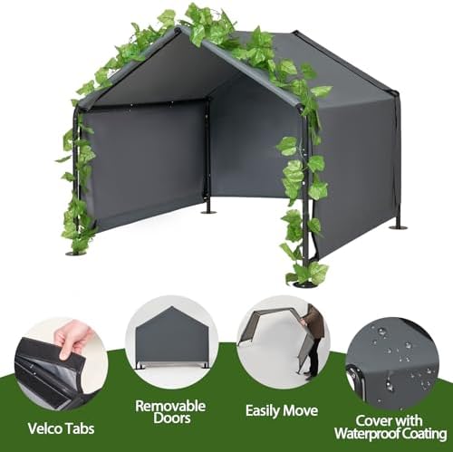 large dog shade for outside - outdoor dog showing dimensions