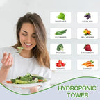 hydroponic tower, 14-layer hydroponics growing system kit with, package contents