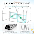 king bird premium 10x7x7ft greenhouse for outdoors, galvanized on a desk or shelf