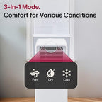 lg 8000 btu (doe) / (11000 ashrae) portable, close-up detail
