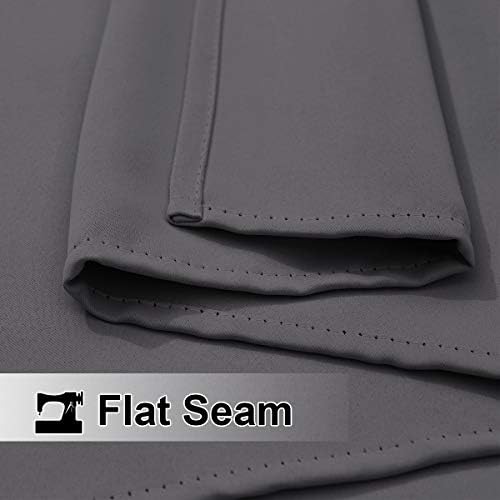 nicetown grey outdoor curtains for patio waterproof 2, front angle view
