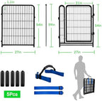 tall garden fences and borders, 54 in(h) dog showing dimensions