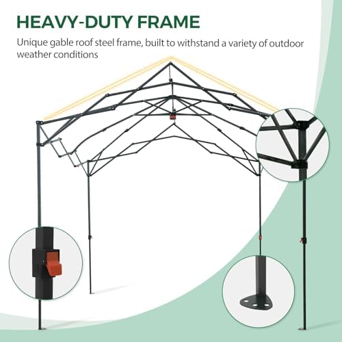 8x8 pop up greenhouse,portable green house kit, green, package contents