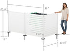 kozyard 50" w x 48" h outdoor privacy on a desk or shelf