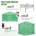 eagle peak 8x8 easy setup pop up greenhouse shown in use