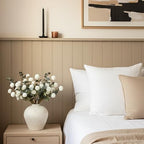 ryddelighome white faux kiku flowers for vase(not included) shown in use