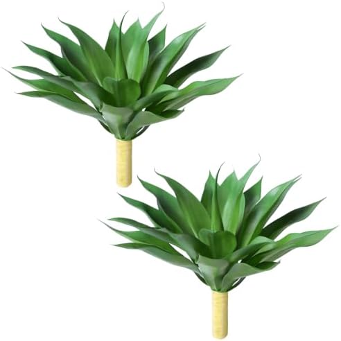 ivydale fake plants agave artificial plants outdoor 2 shown in use