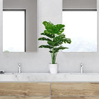 sajandas set of 2 artificial monstera deliciosa plants, view 9