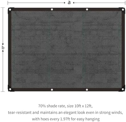 garden shade cloth suitable for plants outdoor vegetables, front angle view