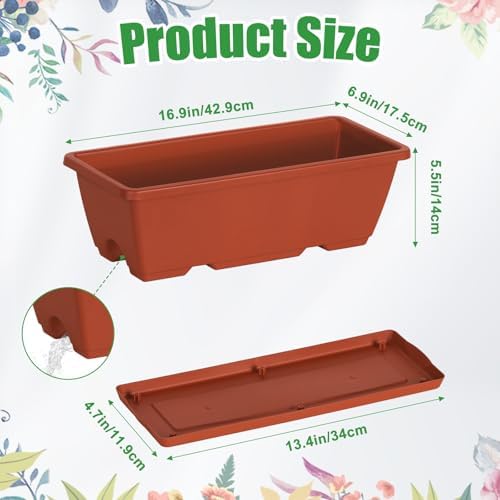 eteli railing planter box 6 pack balcony planters shown in use