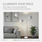 adesso 4250-22 bowery 3-arm arc lamp, 74 in shown in use