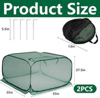 pop up mesh plant cover, 35" x 35" shown in use