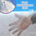 benefitusa greenhouse replacement cover half-transparent greenhouse cover (10'x7'x6'), view 9