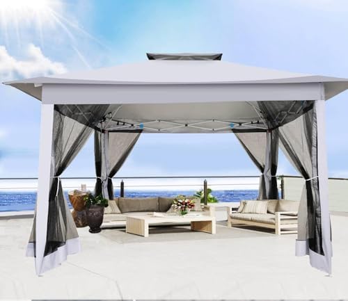 cobizi 12x12 pop up gazebo on clearance shown in use