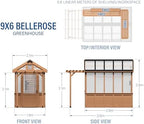 backyard discovery bellerose 9' x 6' cedar wood, package contents