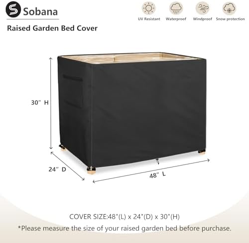 outdoor raised garden bed winter cover with transparent shown in use