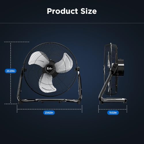 simple deluxe 20 inch 3-speed high velocity heavy on a desk or shelf