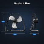 simple deluxe 20 inch 3-speed high velocity heavy on a desk or shelf