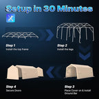 advance outdoor heavy duty 10x20 ft carport outdoor shown in use