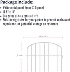 shoplala garden fence border (10 panels) 13in(l) x shown in use