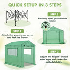 eagle peak 8x6 pop up walk in greenhouse on a desk or shelf