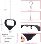 metal plant hangers indoor and outdoor: pots with, side view
