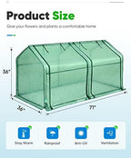 quictent mini greenhouse for indoor outdoor, portable quick-setup, close-up detail