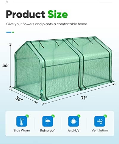 quictent mini greenhouse for indoor outdoor, portable quick-setup, close-up detail