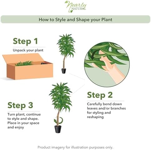 nearly natural 48 in artificial dracaena real touch, view 10