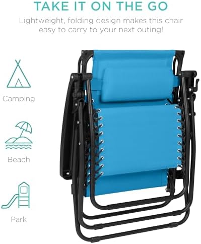 best choice products oversized zero gravity chair recliner, view 9