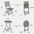 best choice products 3-piece acacia wood bistro set shown in use