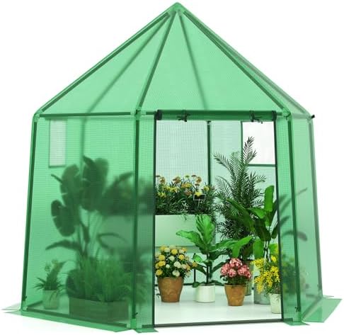happygrill greenhouses for outdoors, portable greenhouse with pe, main product view