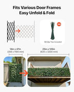 vevor expandable fence privacy screen, 25 x 126, side view