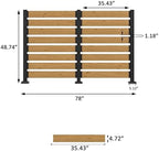 yardenaler 78” w x 48” h wooden air shown in use