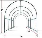 yardgrow greenhouse frames for larger hot garden house, side view