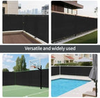 4x50ft fence privacy screen for decoration garden(black), side view