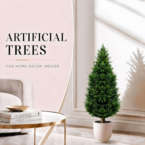 48-inch artificial cypress (2 packs) - uv-resistant artificial, package contents