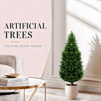 48-inch artificial cypress (2 packs) - uv-resistant artificial, package contents