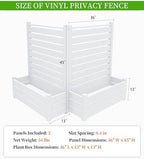 no-dig air conditioner fence 36" w x 45", side view