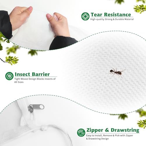 ozmi 4 pack fruit tree blueberry bush netting, package contents