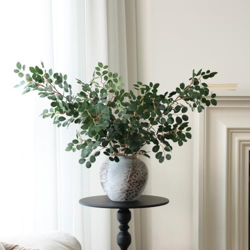 mizii 5pcs artificial loropetalum stems silk leaves 38in on a desk or shelf