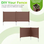 giantex 36''h x 48''w air conditioner fence privacy, package contents