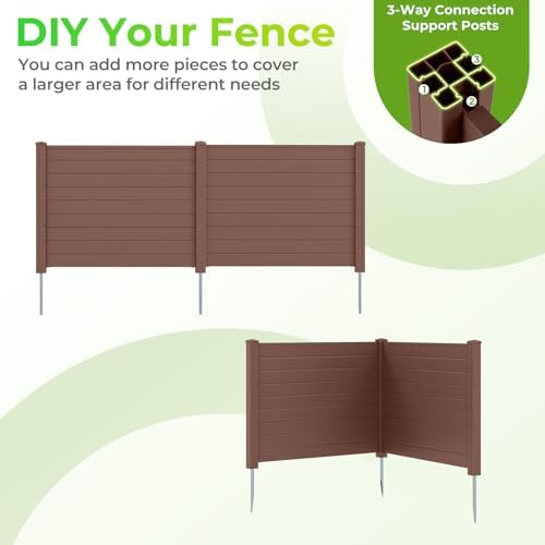 giantex 36''h x 48''w air conditioner fence privacy, package contents