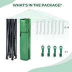 6x6 pop up greenhouse,portable green house kit, green, view 9