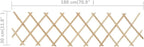 vidaxl trellis fences 5 pcs firwood 70.9" x11.8 shown in use